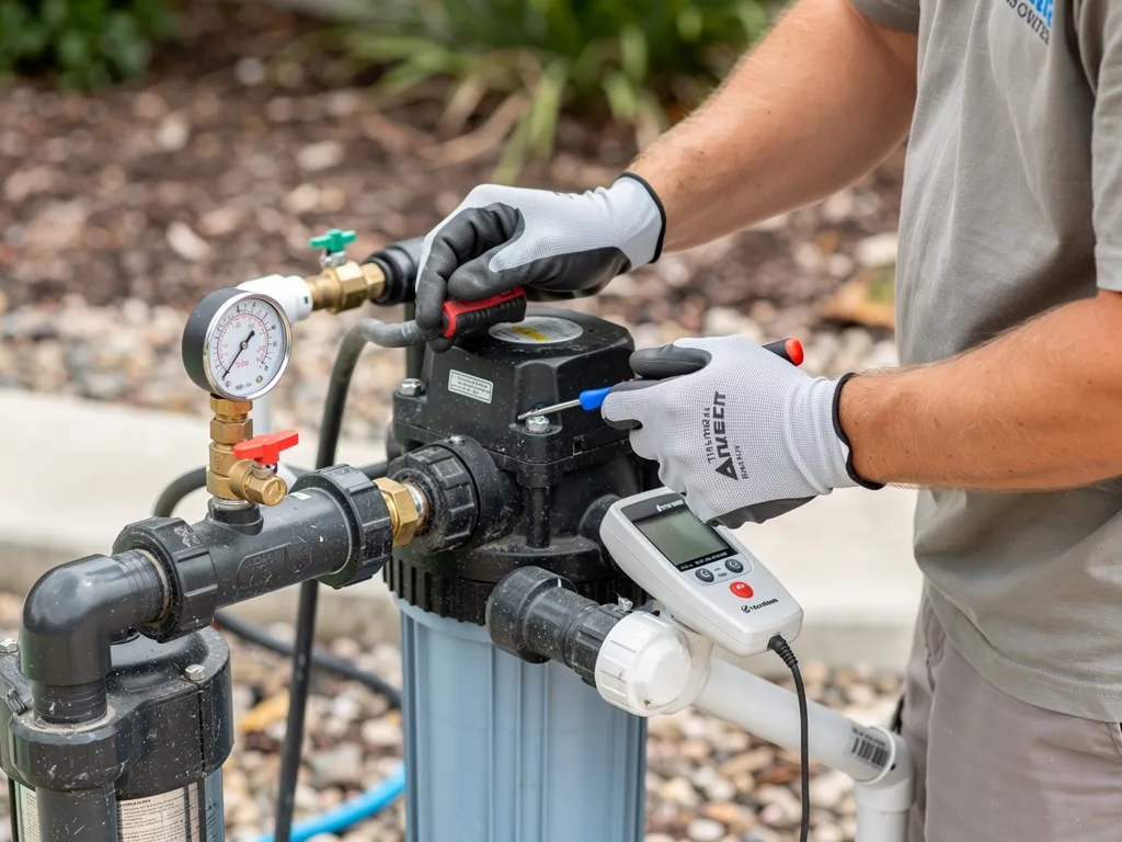 Pool Equipment Inspection carried out by PureWater Pool Cleaning Service Houston
